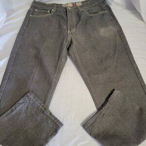 PJ Mark Men's Gray Denim Straight Leg Jeans 40 x 32